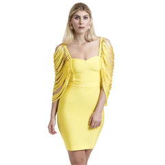 Ladder Sleeve Bodycon Dress
