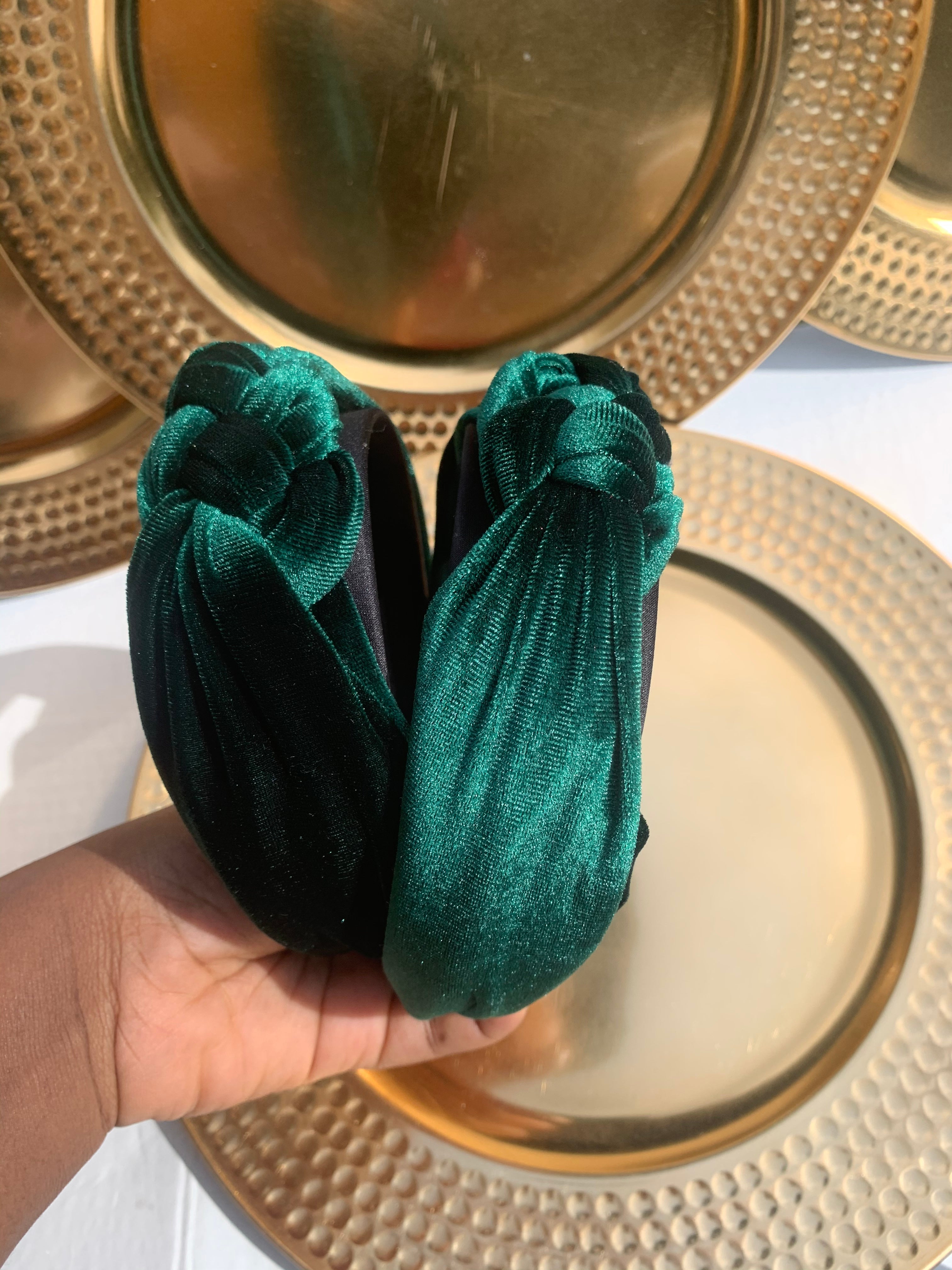 4 pieces set. 3 headbandnd. 1 pair of earring