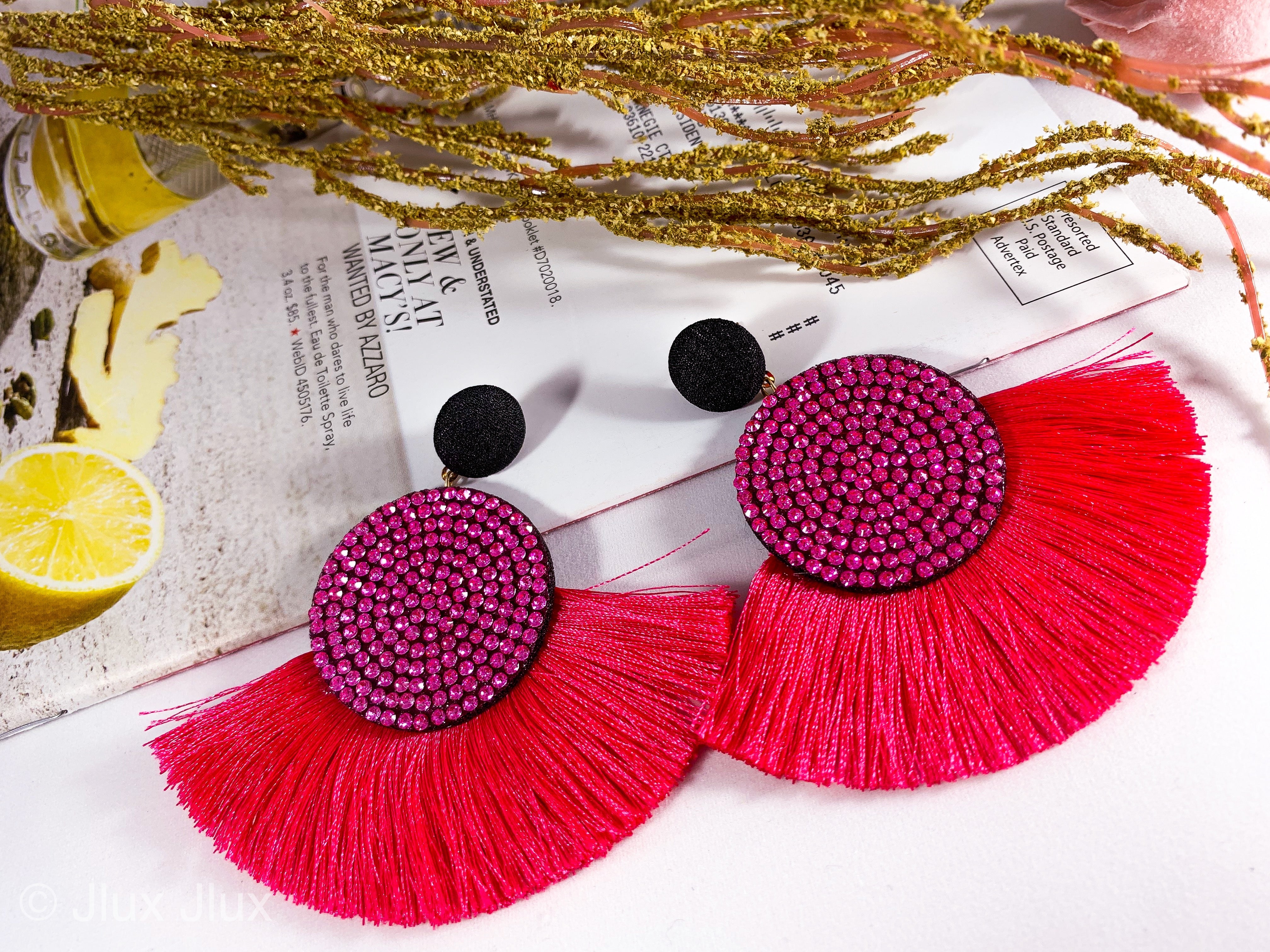 Boho Bohemian Tassel Drop Earrings