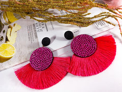 Boho Bohemian Tassel Drop Earrings