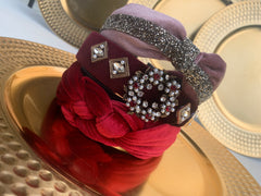4 pieces set. 3 headband 1 pair of earring.