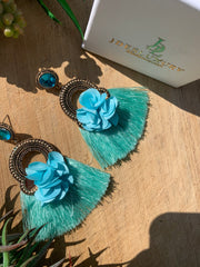 SUNSET GREEN EARRINGS