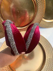 Holiday  looks: 4 pieces set: 3 Headband 1 pair of earring