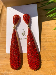 RHINESTONE PAVE TEARDROP EARRING