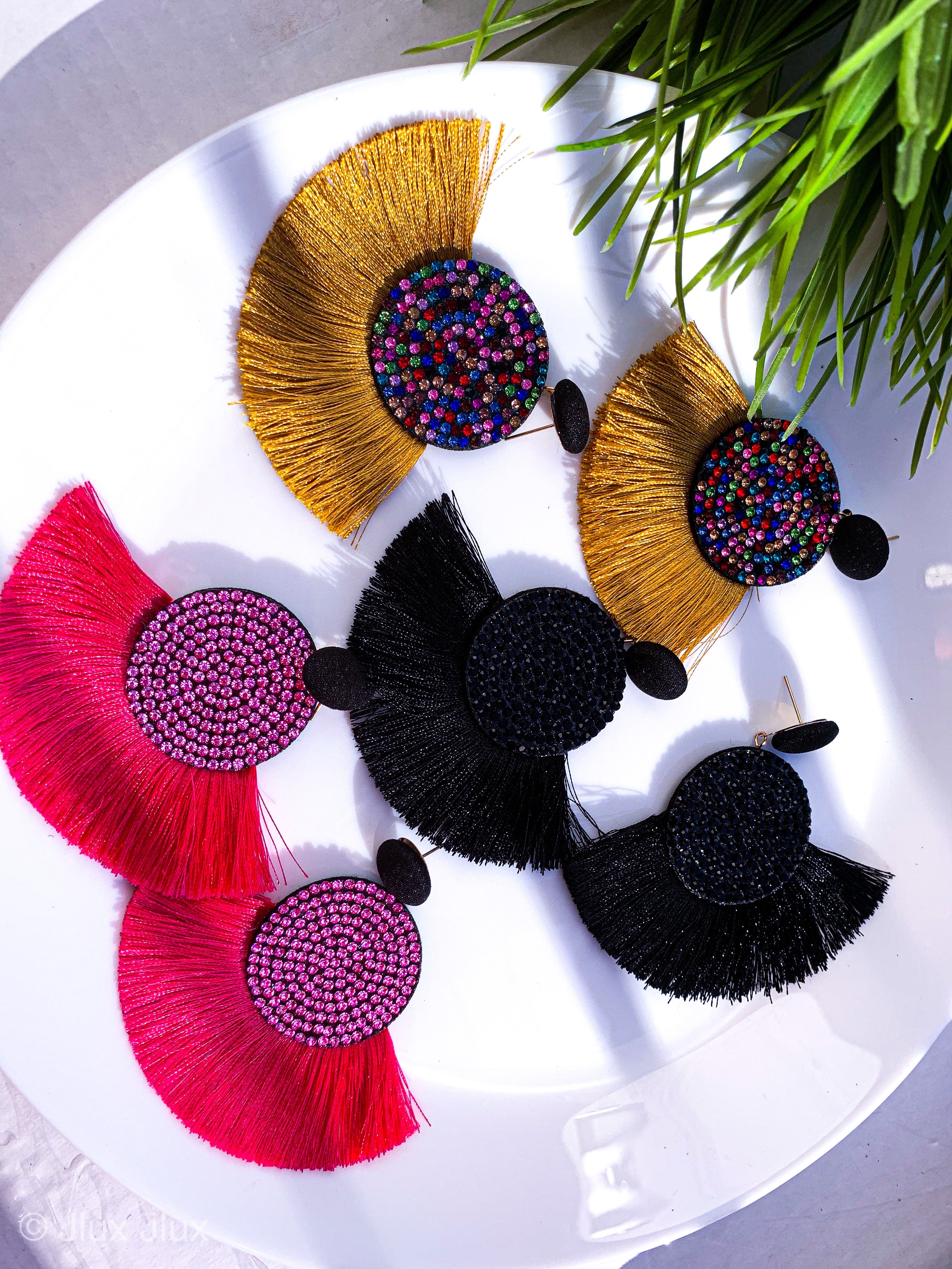 Boho Bohemian Tassel Drop Earrings