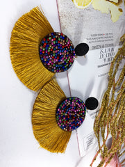 Boho Bohemian Tassel Drop Earrings