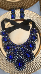 Bundle deals—one set of rhinestone necklace and one pair of earring