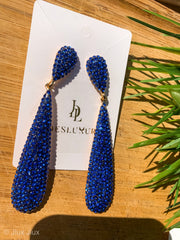 RHINESTONE PAVE TEARDROP EARRING