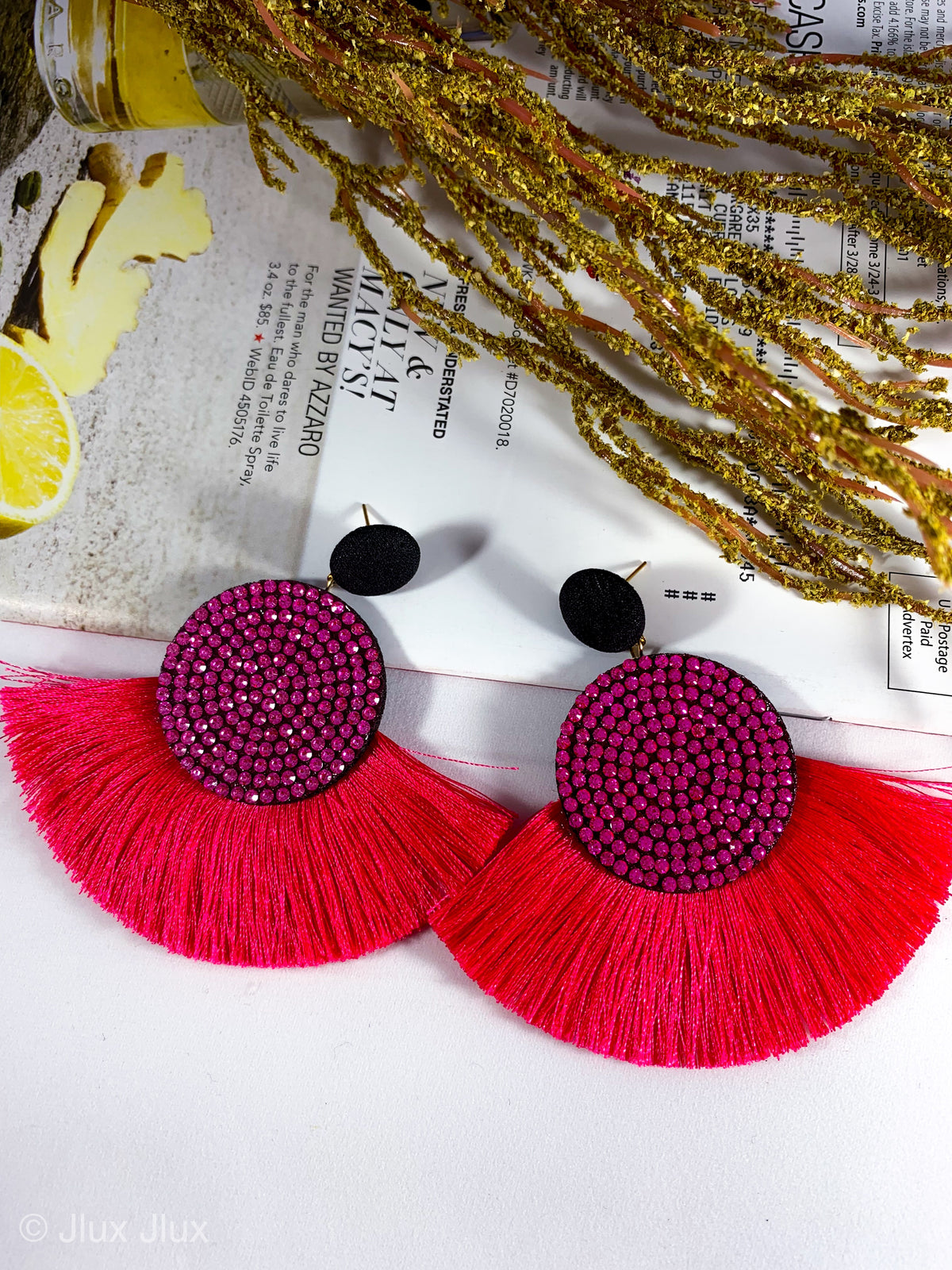 Boho Bohemian Tassel Drop Earrings
