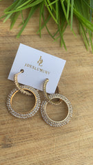 Full circle hoop earrings