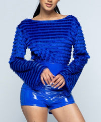 Stretch Vinyl Romper Set