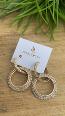 Full circle hoop earrings