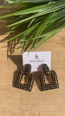Rhinestone Alloy Earring