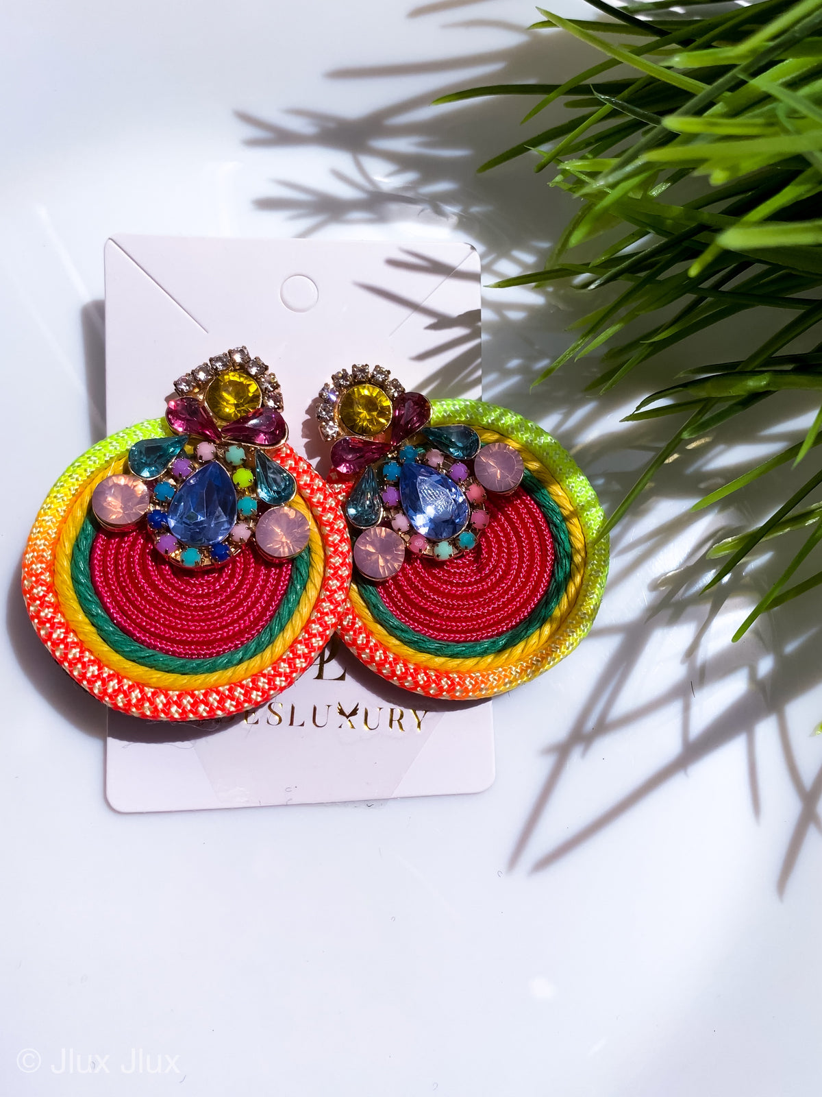 MULTI ROPE — CRYSTAL STUD EARRING